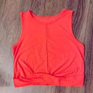 Lilly Pulitzer Luxletic tank size large twist waist/bottom watermelon pink EUC